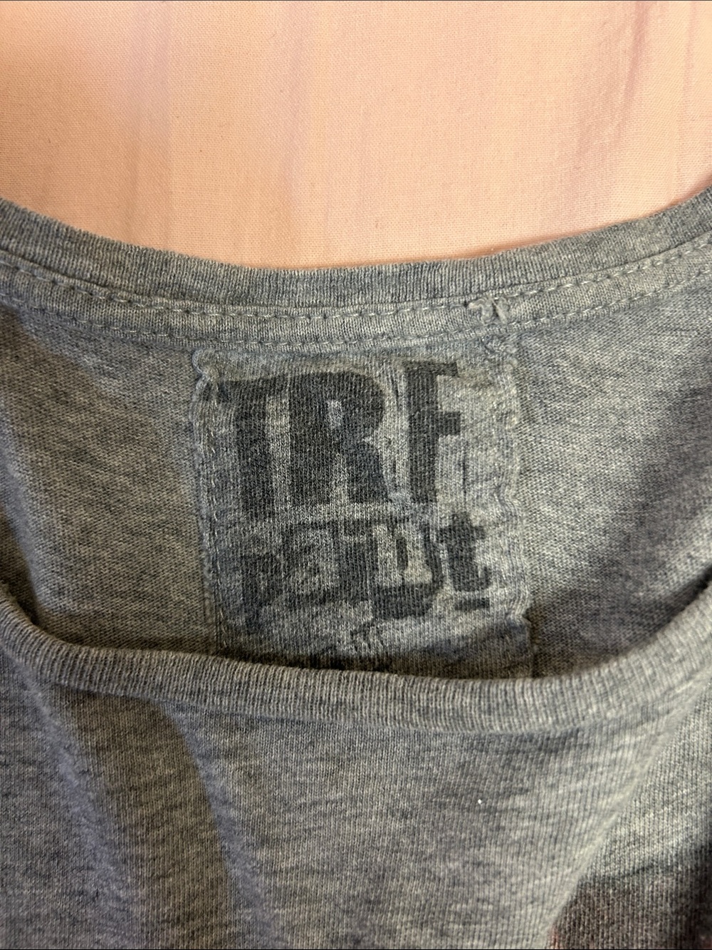Y2K Gray Graphic Tee with Bold Lettering - Picture 2 of 5